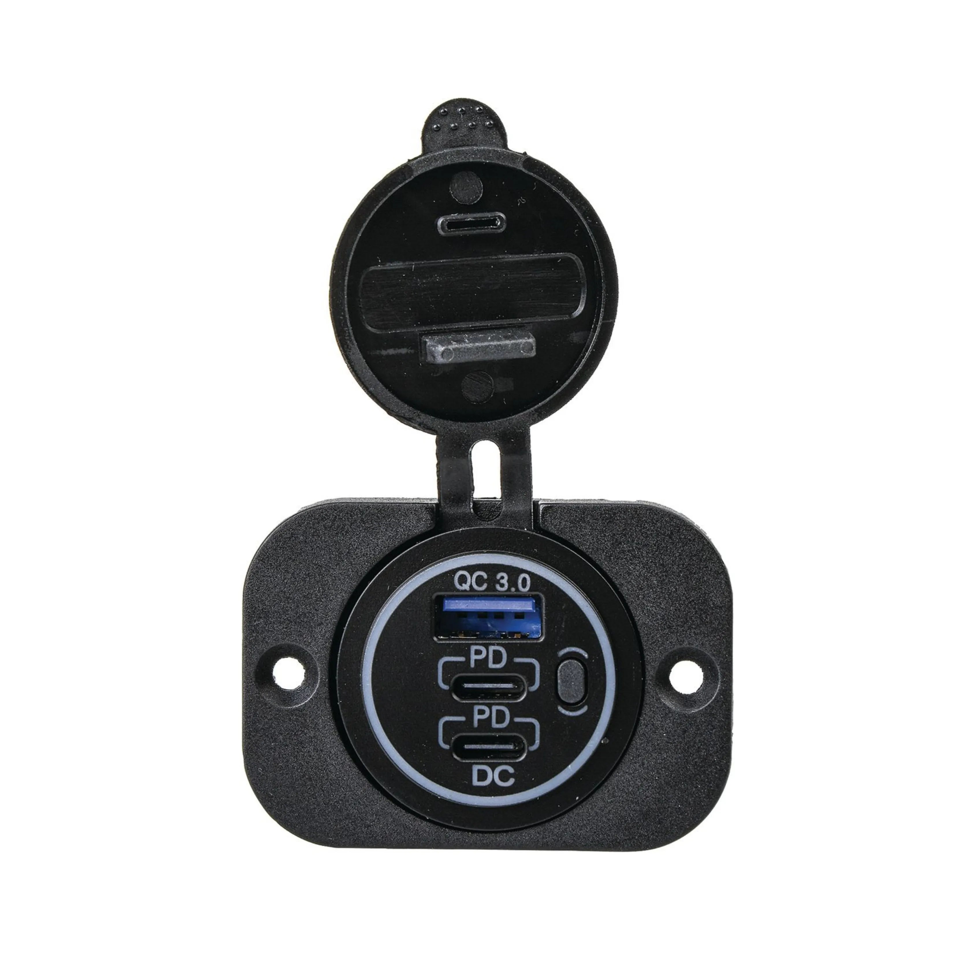 Drivetech 4x4 DT-17104 QC3.0 Quick Charge USB and Dual 55W Type-C Port Power Socket