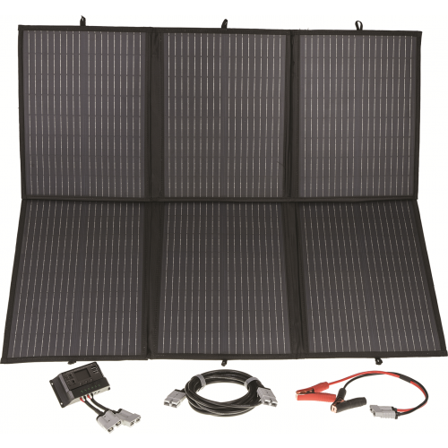 Drivetech 4x4 DTSB200 200W Foldable Solar Blanket - Monocrystalline Portable Solar Panel with PWM Charge Controller and Complete Wiring Kit for 4WD Camping, Caravan, and Off-Grid Battery Charging