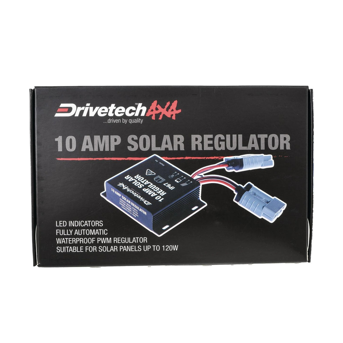 Drivetech 4x4 DTSR10 10A PWM Solar Regulator – Waterproof 12V/24V
