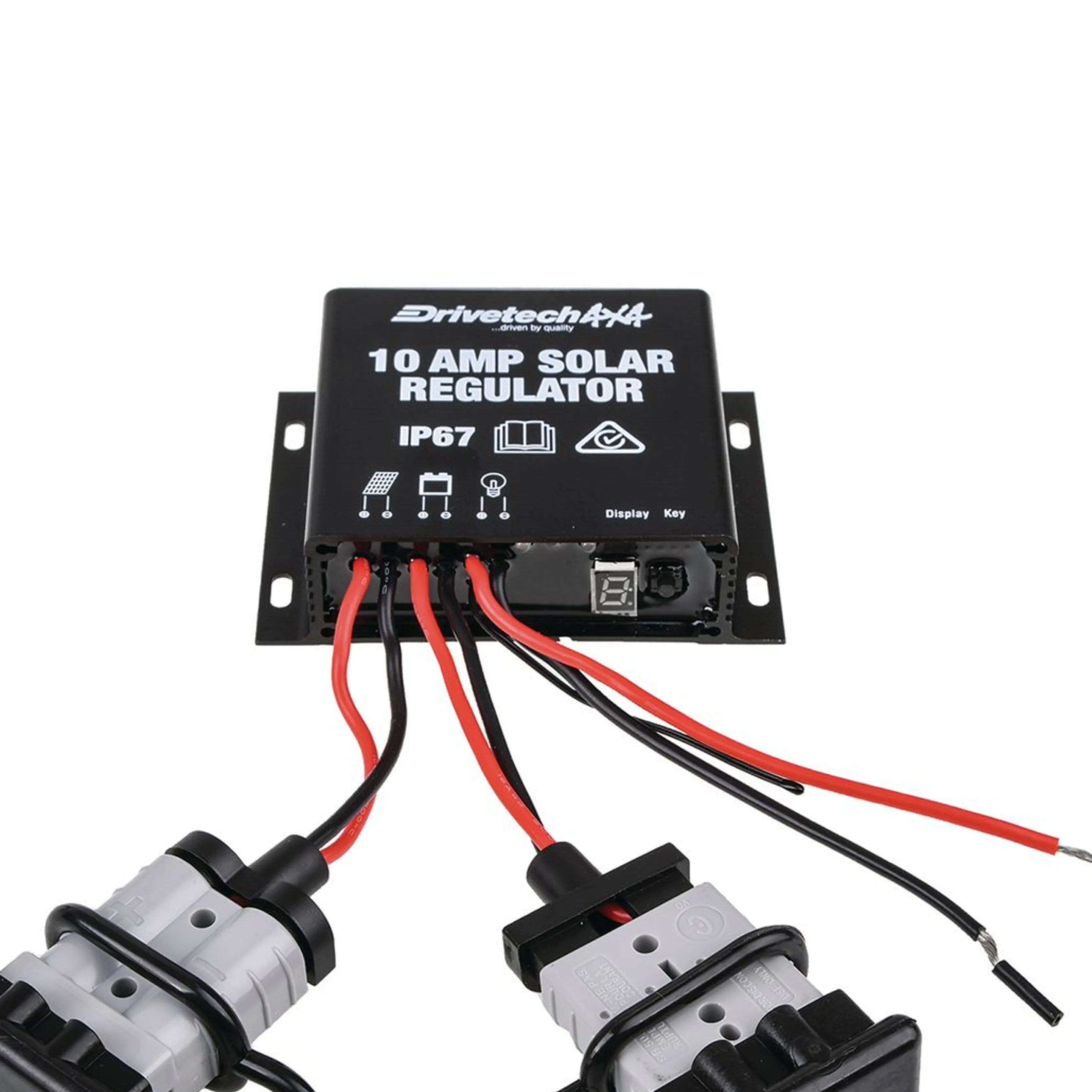 Drivetech 4x4 DTSR10 10A PWM Solar Regulator – Waterproof 12V/24V