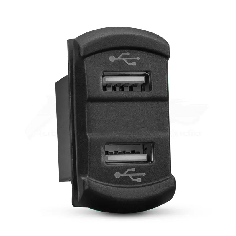 STEDI DUALUSB-VLT-ROCKER Dual USB / Volt Meter Gauge Monitor - Carling Type