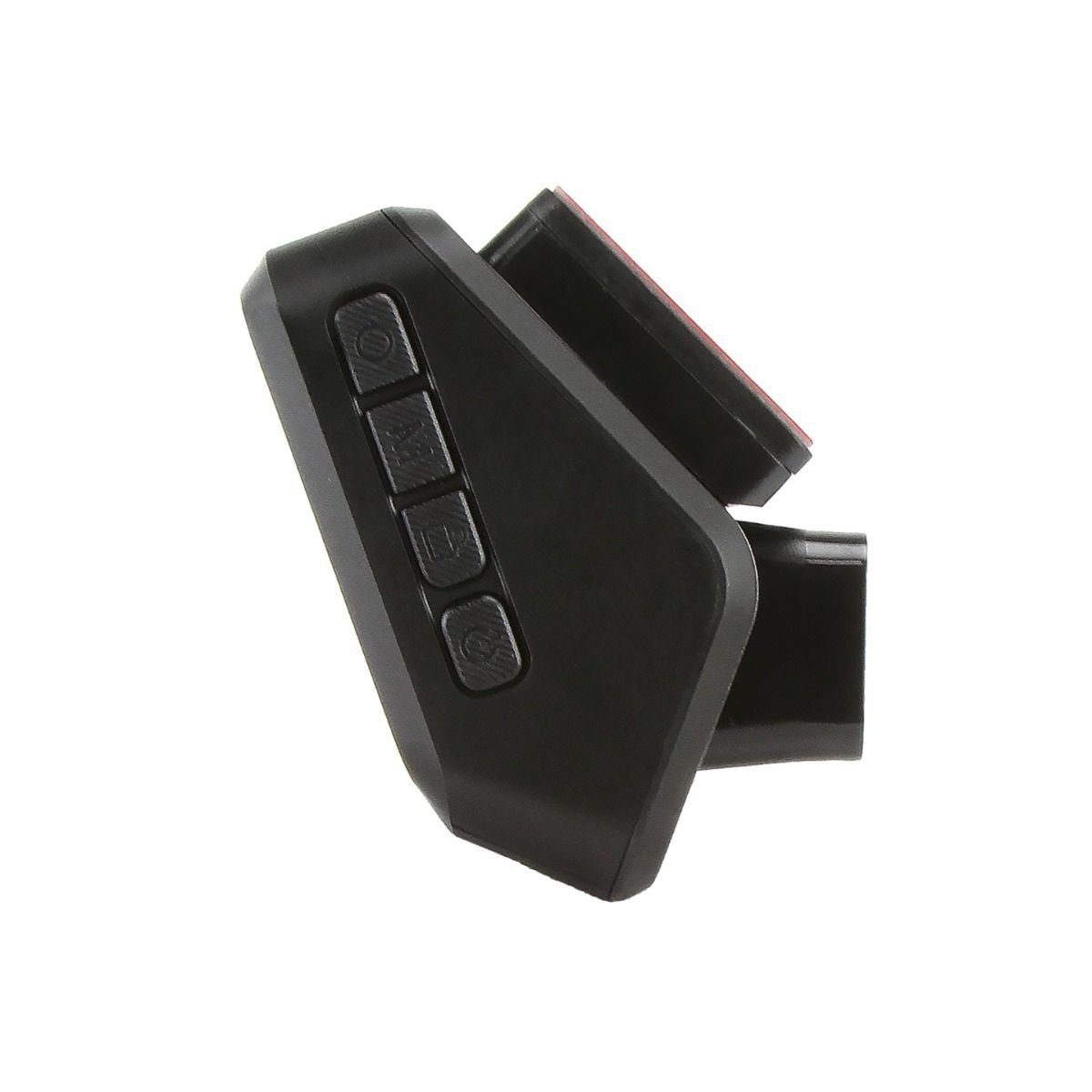 DNA DVR2CHS-4KM dash cam, side view, black, control buttons visible.