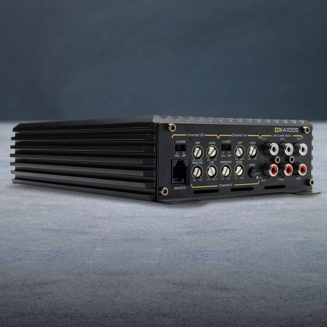 DB Drive DX-A1005 5-Channel Car Amplifier - DB Drive High-Performance Multi-Channel Amplifier