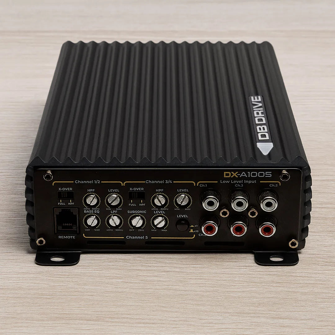 DB Drive DX-A1005 5-Channel Car Amplifier - DB Drive High-Performance Multi-Channel Amplifier