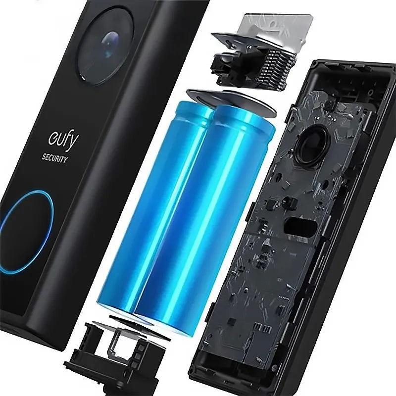 eufy E8210CW1 Battery-Powered Wireless Video Doorbell with 2K HD