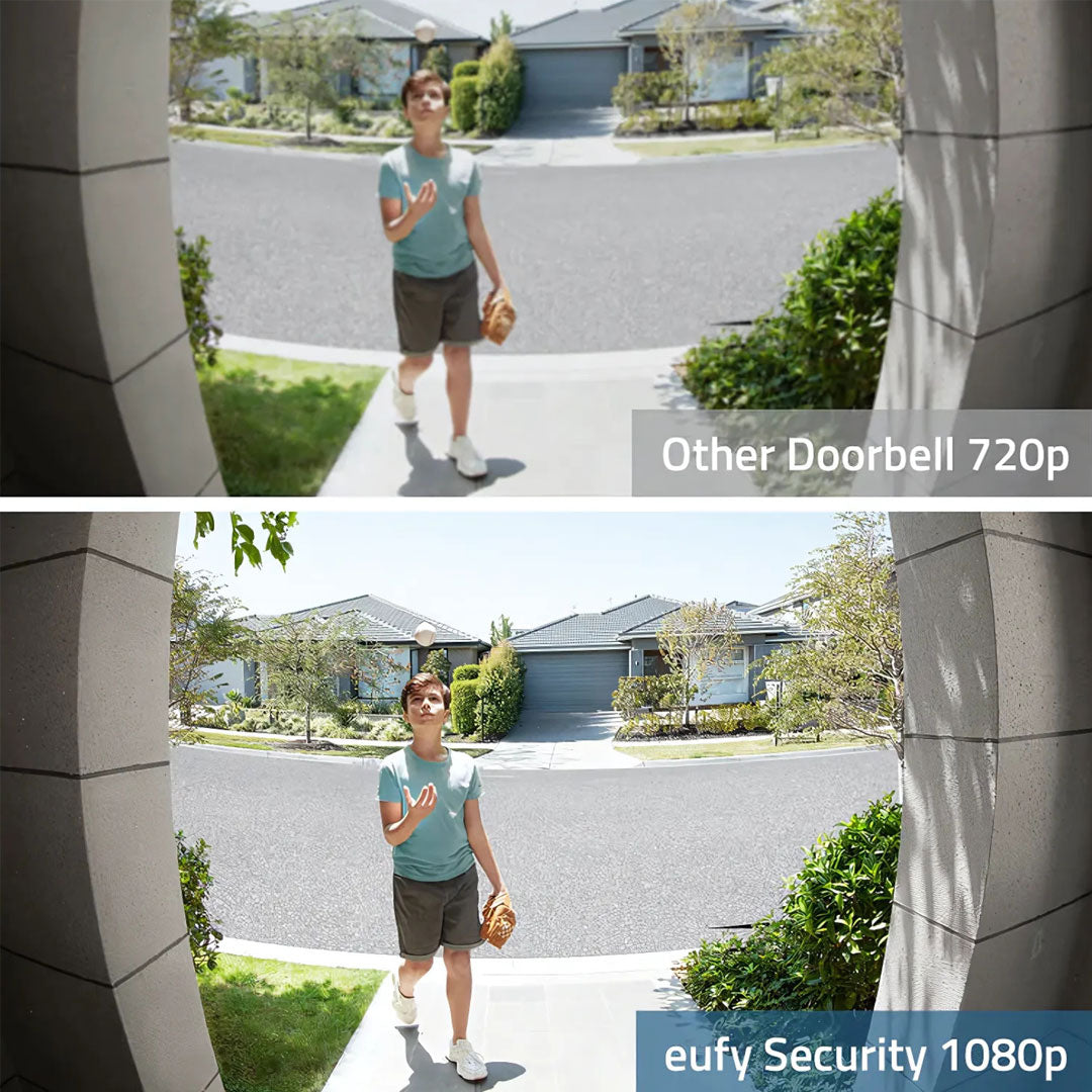 eufy E8222C11 | Video Doorbell | 1080P (Battery-Powered) with Mini Repeater