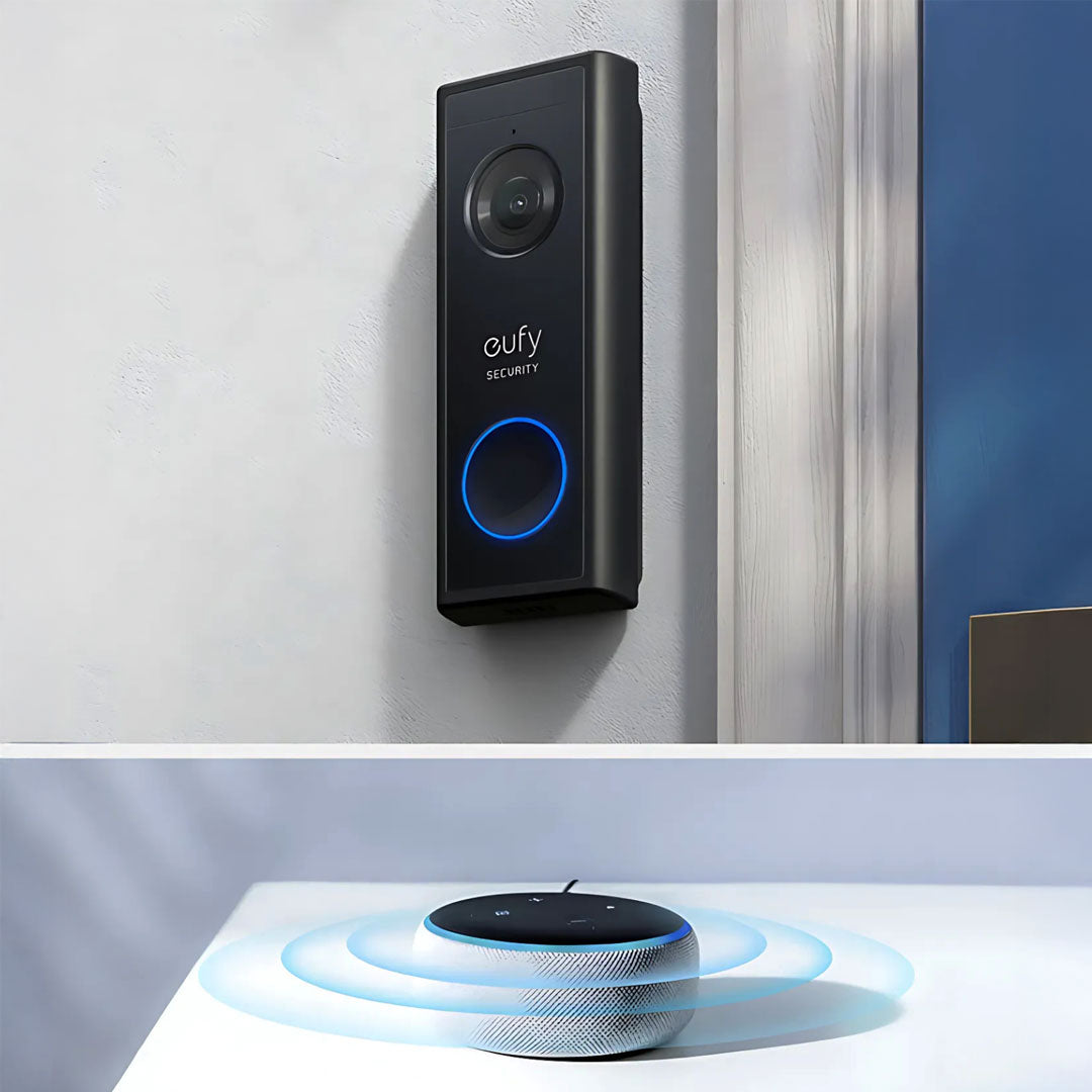 eufy E8222C11 | Video Doorbell | 1080P (Battery-Powered) with Mini Repeater