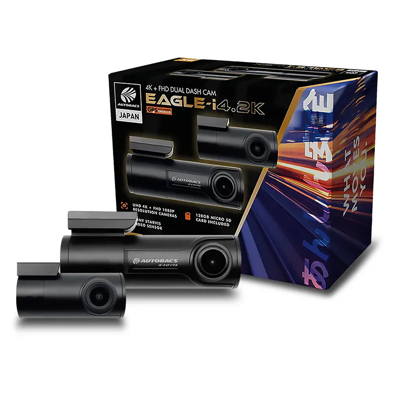 Autobacs EAGLEI4.2K 4K+FHD Dash Cam WI-FI GPS DVR