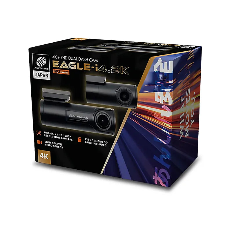 Autobacs EAGLEI4.2K 4K+FHD Dash Cam WI-FI GPS DVR