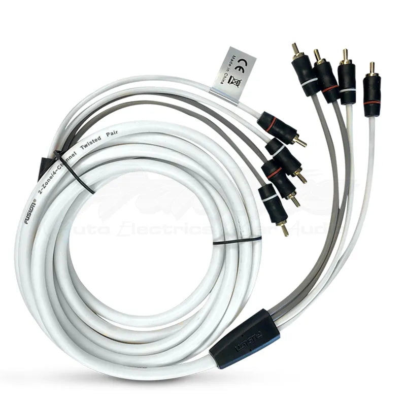 Fusion EL-FRCA6 6' 4-Way Twisted Shielded RCA Cable