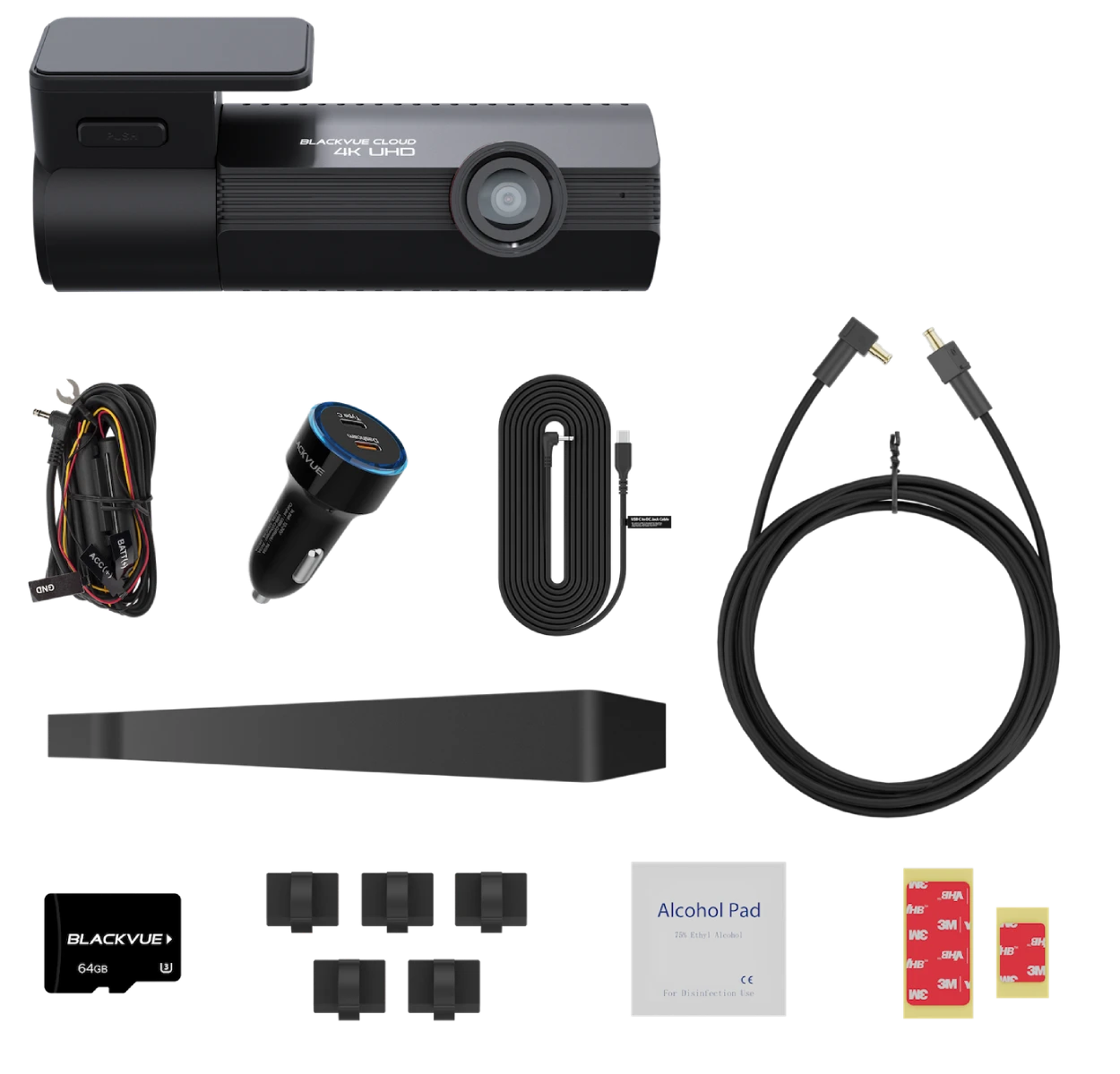 BlackVue ELITE10-1CH-64 4K UHD Single Channel Dash Cam with 64GB microSD, Built-In GPS and Cloud Connectivity