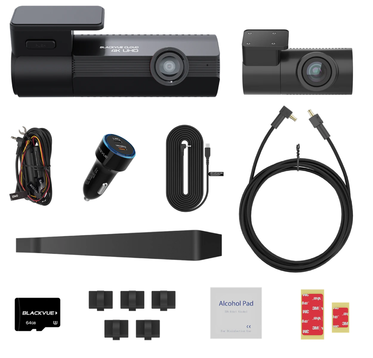 BlackVue ELITE10-2CH-64 4K UHD Dual Channel Dash Cam with 64GB microSD, Built-In GPS and Cloud Connectivity