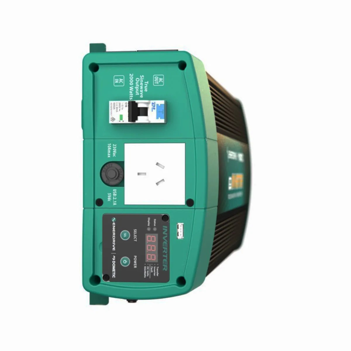ePOWER EN1226S-X 12V 2600W 12V True Sine Wave Inverter With AC Transfer & Safety Switch
