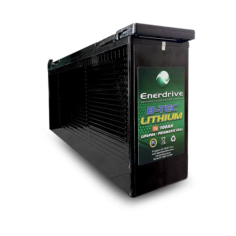 Enerdrive EPL-100BT-12V-SLIM B-TEC 100Ah 12V LiFePO4 Slim Case Lithium Battery