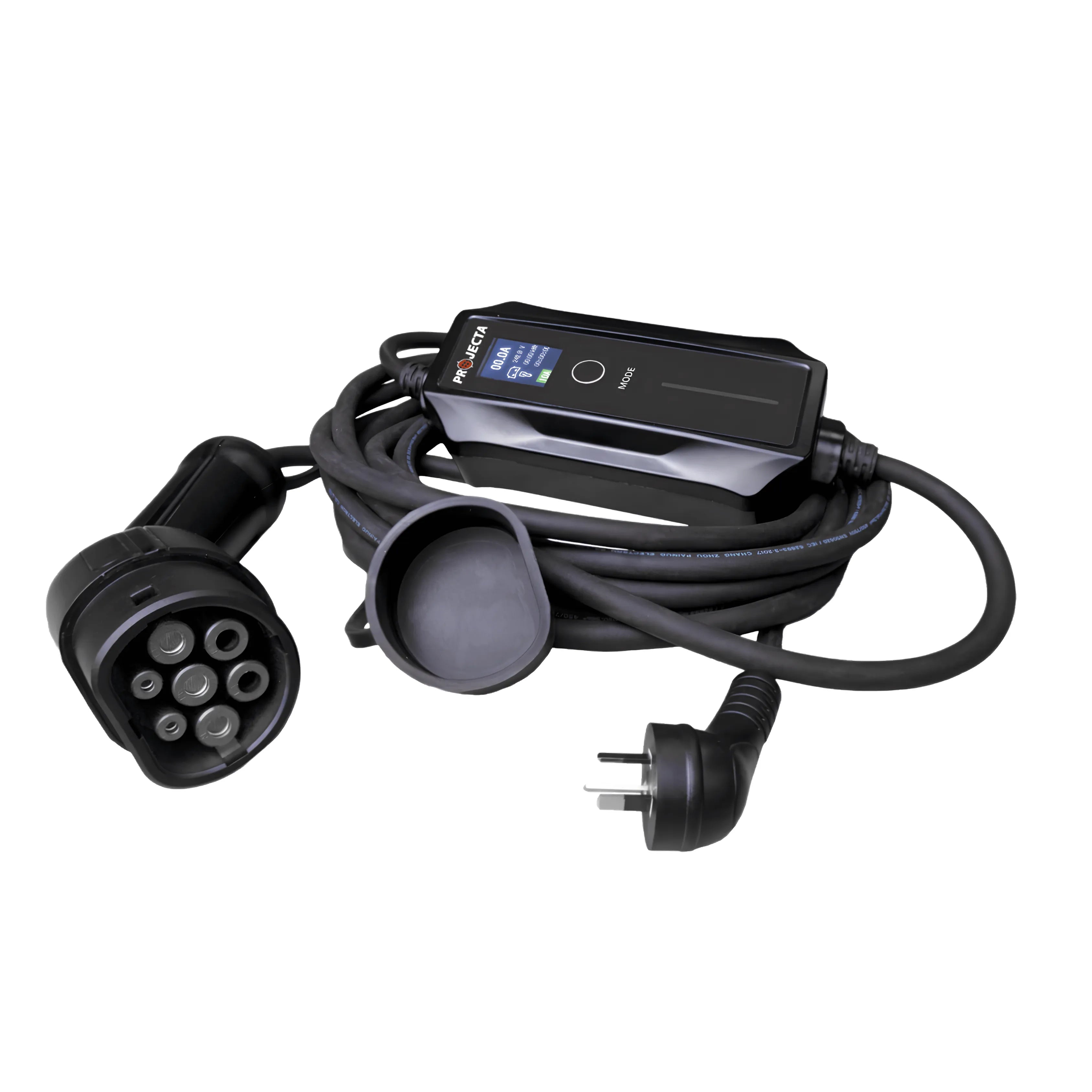 Projecta EVC2KW 2.4kW Portable EV Charger with LCD Screen and EVA Storage Case