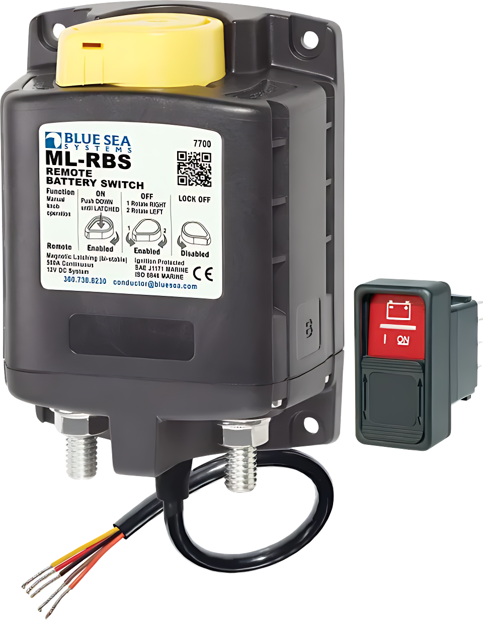Blue Sea Systems BS-7700B ML Series Remote Battery Switch 12v 500A