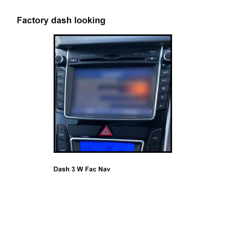 CAC F9HY25K Hyundai i30 2012-2017 Dash 3 9 Inch Fascia Kit with SWC, Camera, Antenna and USB