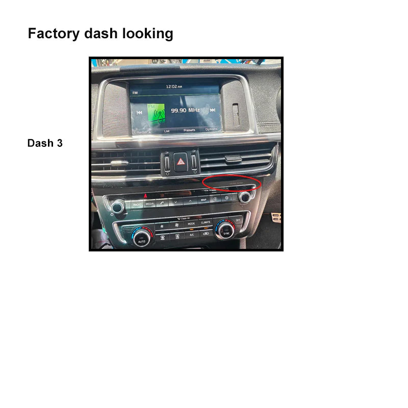 CAC F9KA8K2 9 Inch Fascia Kit Compatible with Kia Optima 2016-2020 Dash 3 Harman Kardon - Complete OEM Style Installation Kit with SWC, Camera, USB