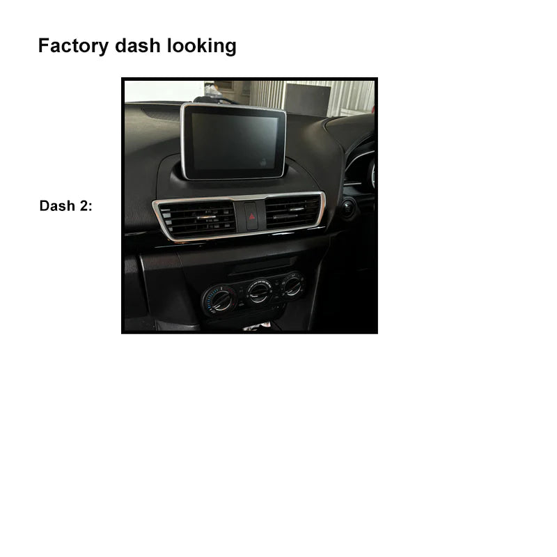 CAC F9MA7K2 9 Inch Fascia Kit - Mazda 3 2013+ Dash 2 Integration Kit