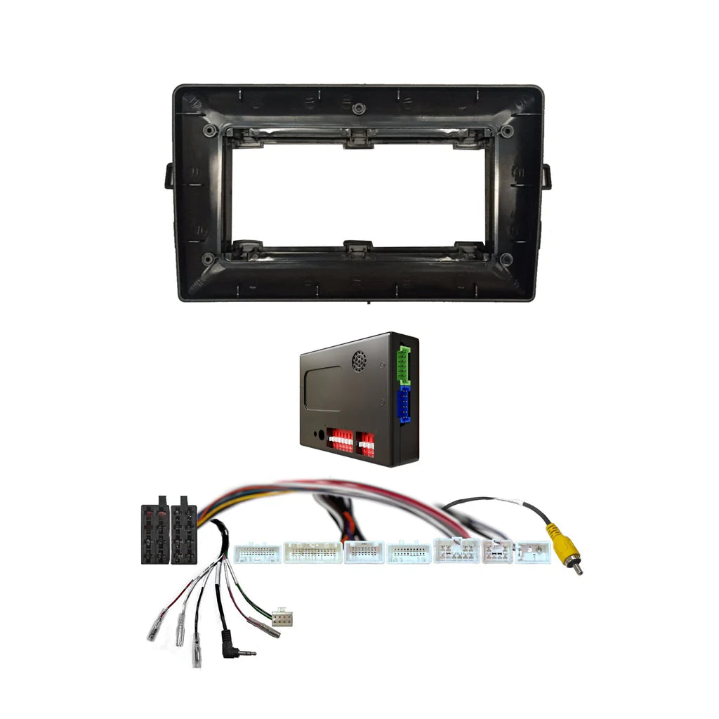 CAC F9TY24K2 9 Inch Fascia Kit Compatible with Toyota Corolla 2007-2011 Dash 1 Dash 2 With SWC