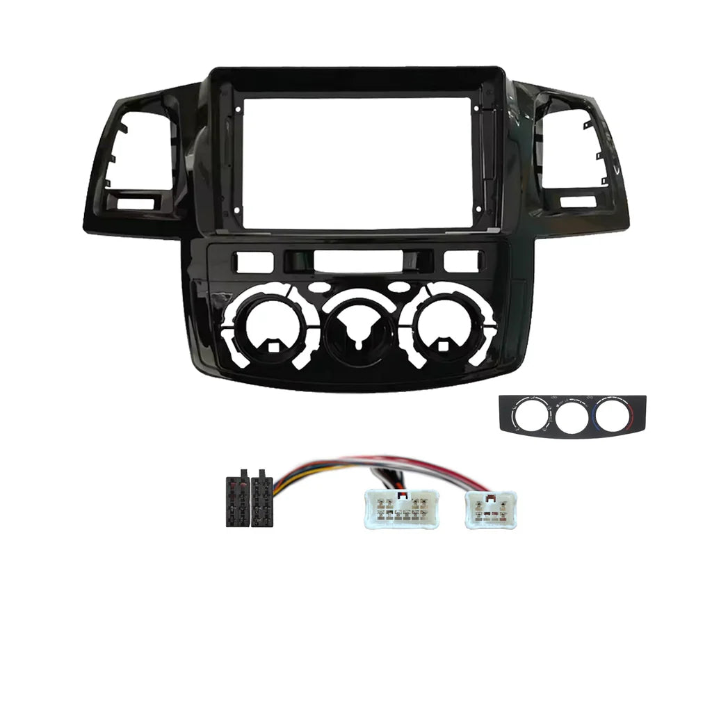 CAC F9TY38K1 9 Inch Fascia Kit Compatible with Toyota Hilux 2005-2011 Dash 1 Manual A/C No SWC