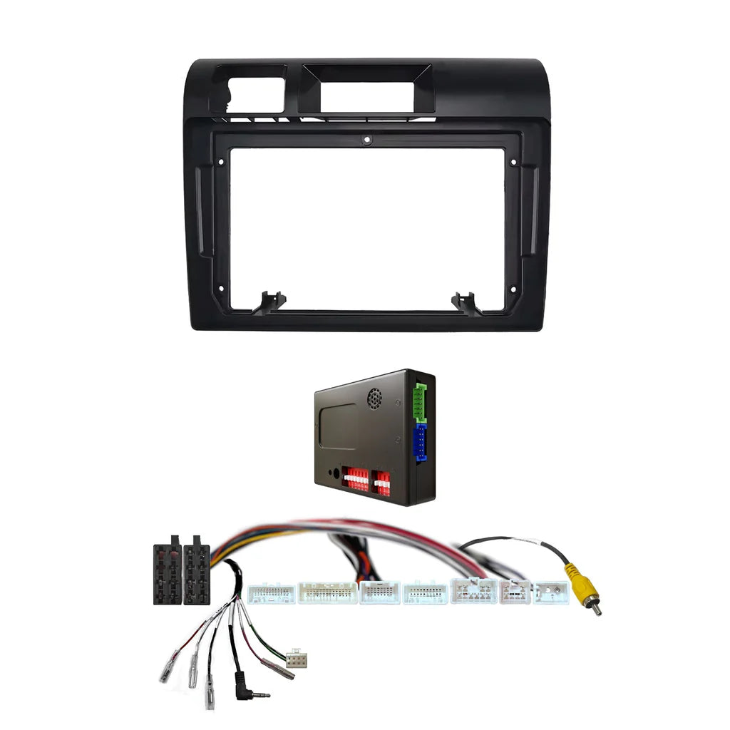 CAC F9TY53K1 - 9 Inch Fascia Kit with Harness for Toyota Landcruiser 2023+ LC70 LC79