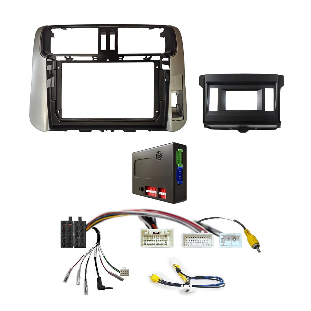 CAC F9TY56K3 - 9 Inch Fascia Kit with Harness for Toyota Prado 2009-2013 Dash 3 Factory JBL Amplified