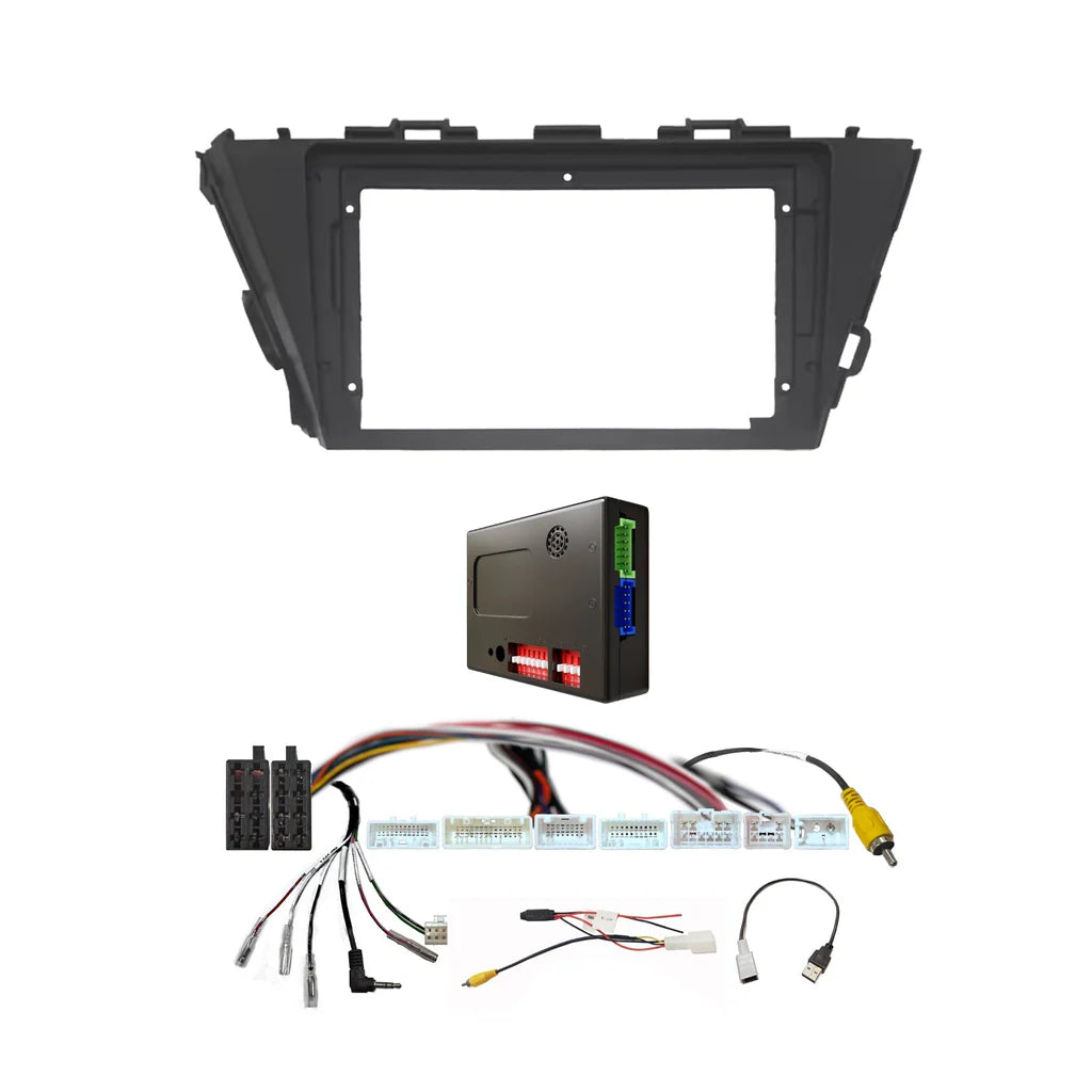 CAC F9TY63K1 - 9 Inch Fascia Kit with Harness for Toyota Prius V 2012-2019
