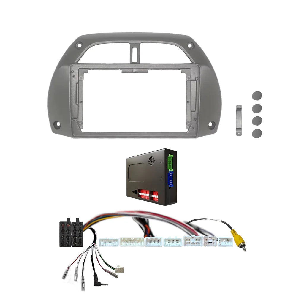 CAC F9TY64K2 - 9 Inch Fascia Kit with Harness for Toyota Rav 4 2001-2005 Dash 1 With SWC