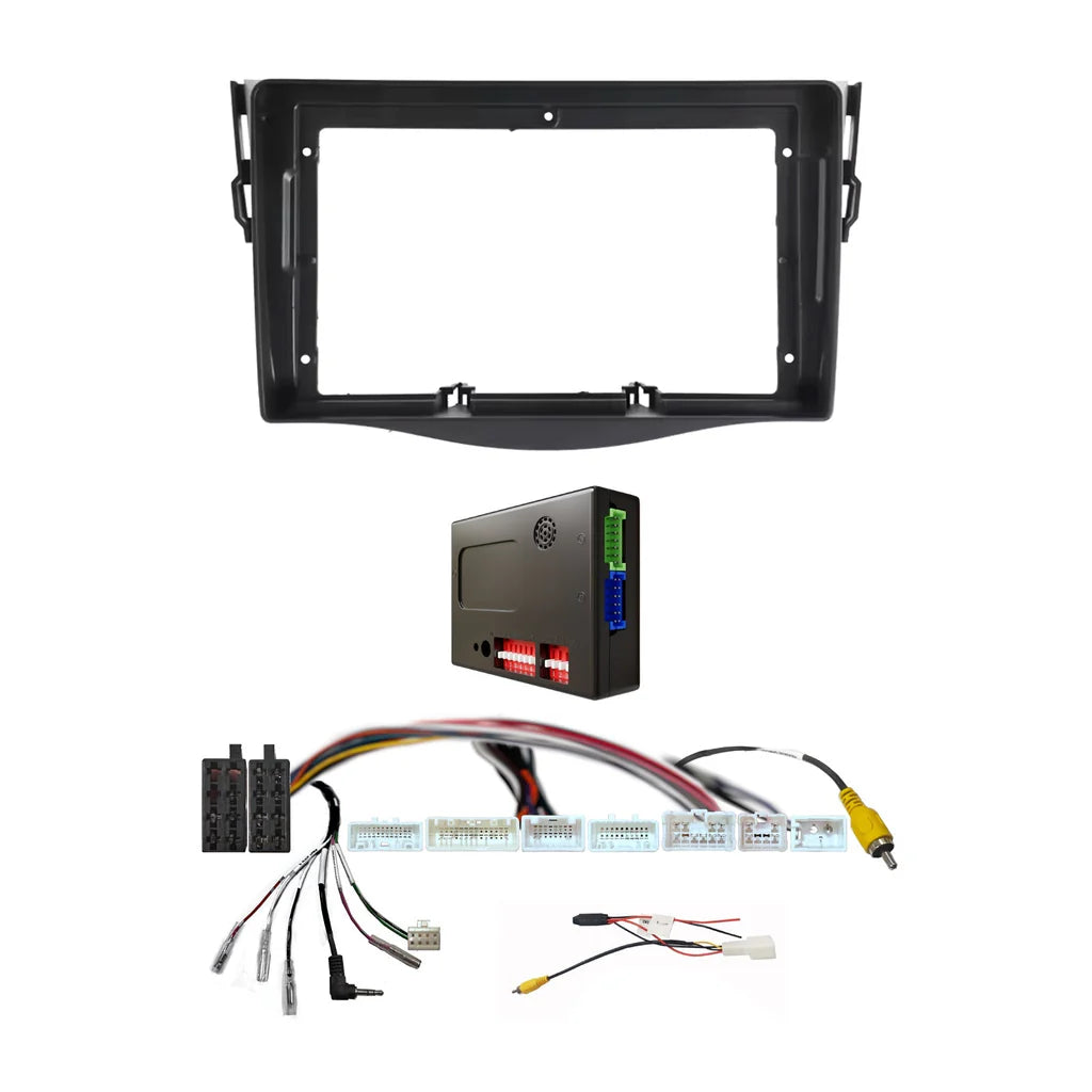 CAC F9TY65K2 - 9 Inch Fascia Kit with Harness for Toyota Rav 4 2006-2012 Dash 2 Dash 3 Dash 4
