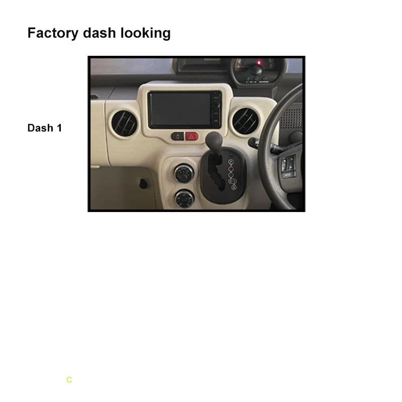 CAC F9TY68K1 - 9 Inch Fascia Kit with Harness for Toyota Spade 2012+