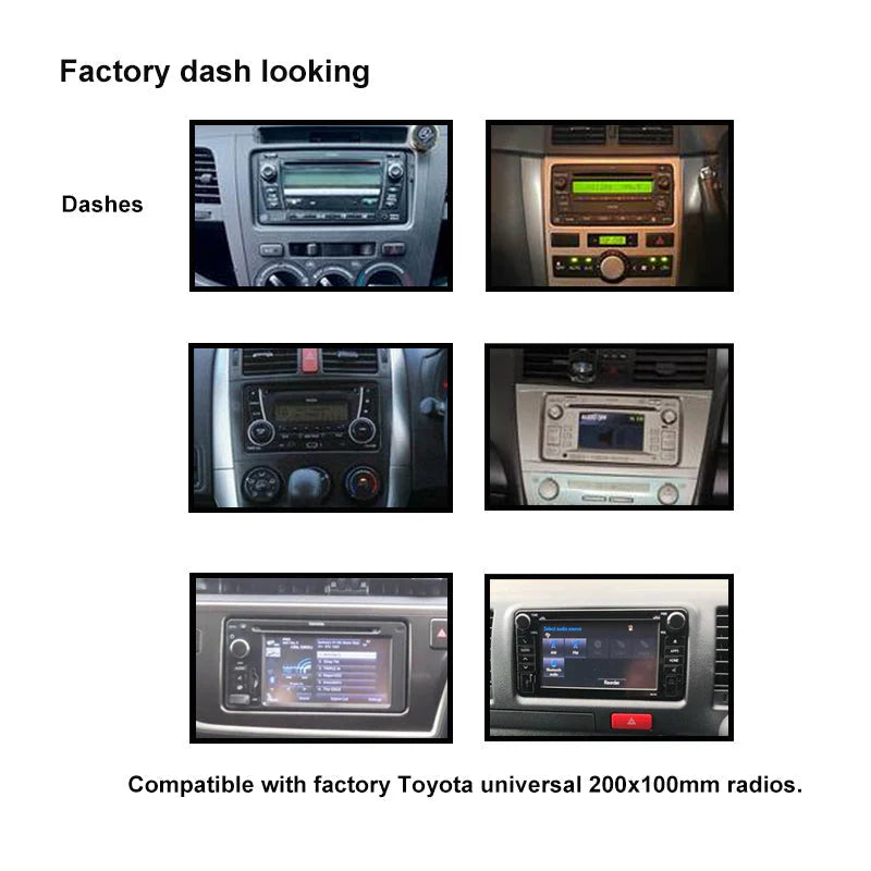 CAC F9TY78K1 - 9 Inch Fascia Kit with Harness for Toyota Universal No SWC