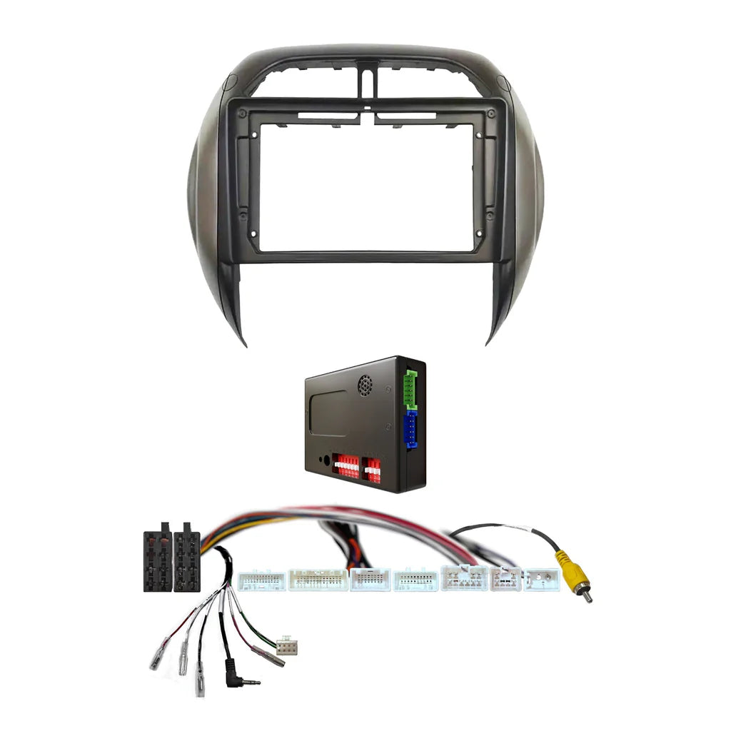 CAC F9TY79K2 - 9 Inch Fascia Kit with Harness for Toyota Rav 4 2001-2005 Dash 2 Dash 3 With SWC