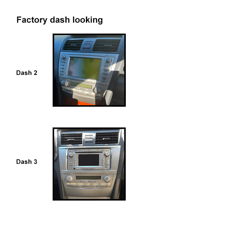 CAC F9TY7K2 - 9 Inch Fascia Kit with Harness for Toyota Aurion Camry 2006-2011 Dash 2 Dash 3