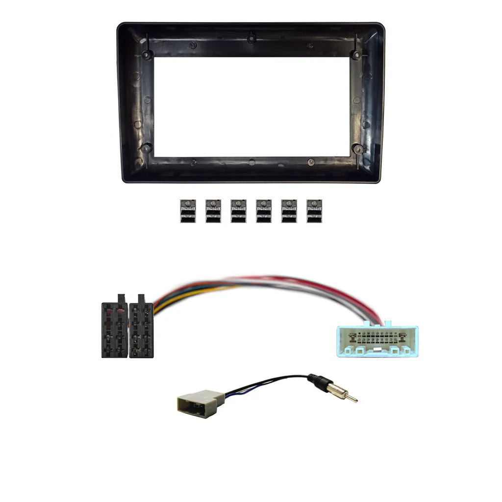 CAC F9UVK2 - 9 Inch Fascia Kit with Harness for Nissan Cube Navara D22 No SWC