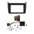 CAC F9VW3K 9 Inch Fascia Kit Compatible with Volkswagen Polo 2015-2017 Universal Trapezoid 9" Stereo Dash Plate with Steering Wheel Control Harness and Camera Retention - Black