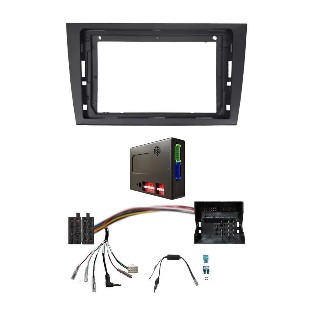 CAC F9VW4K1 9 Inch Fascia Kit Compatible with Volkswagen Golf 2009-2013 MK6 Universal Trapezoid 9