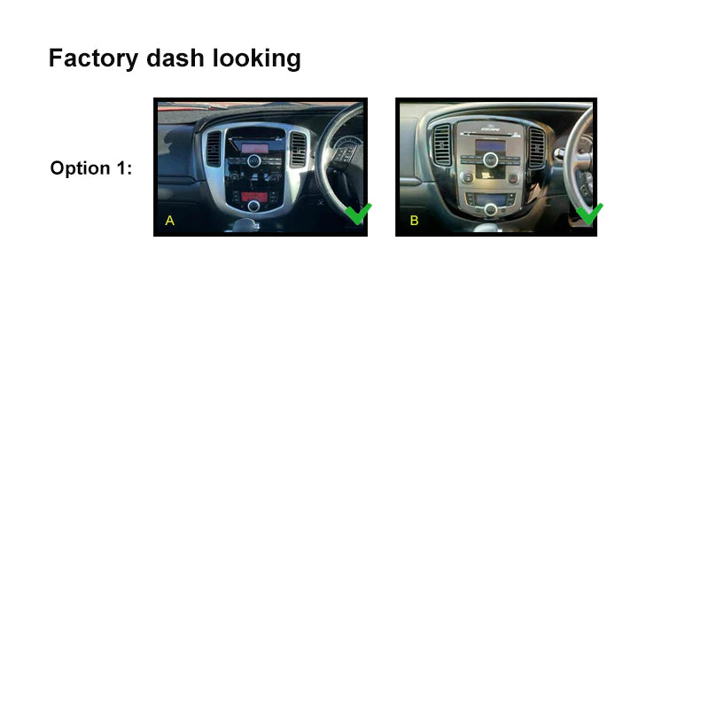 CAC FAFORDESCAPE200620127 (F7FD3)  Facia Kit Compatible with Ford Escape 2006-2012 MY10 Mazda Tribute 2006-2008 Double DIN Fascia Panel Dash Plate