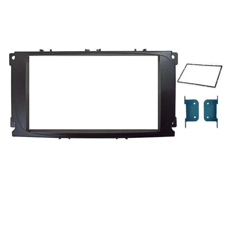 CAC FAFORDFOCUS20082011B7(F7FD6B) Facia Kit Compatible with Ford Focus 2008-2011 Mondeo 2007-2014 Double DIN Fascia Panel Dash Plate - Black