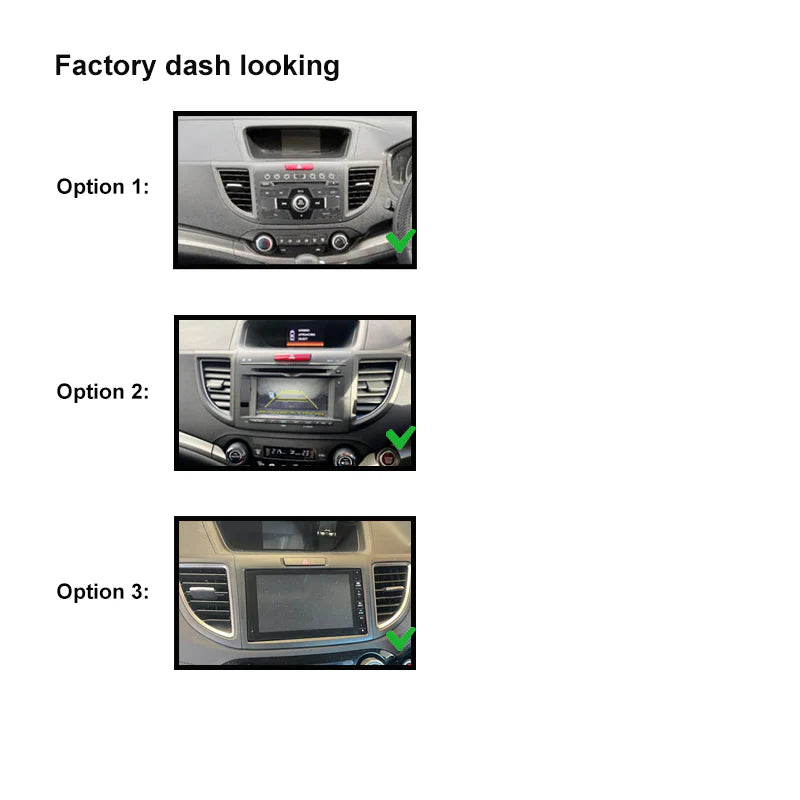 CAC FAHONDACRV2012ON7 (F7HD7)  Facia Kit Compatible with Honda CRV CR-V 2012 Onwards Double DIN Fascia Panel Dash Plate - Black