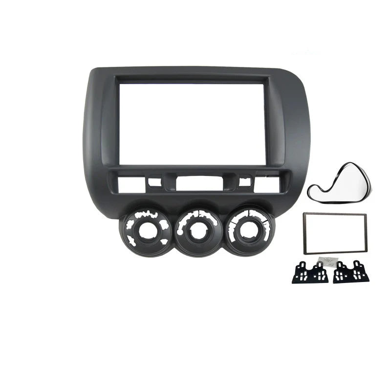 CAC FAHONDAJAZZ200220087 (F7HD9) Facia Kit Compatible with Honda Jazz 2002-2008 Double DIN Fascia Panel Dash Plate - Dark Grey