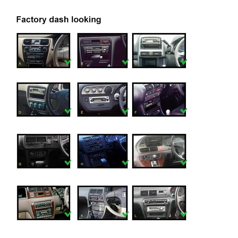 CAC FAHONDATRIM7 (F7HD23) Facia Kit Compatible with Honda Universal Multi-Model Double DIN Fascia Panel Dash Plate - Black