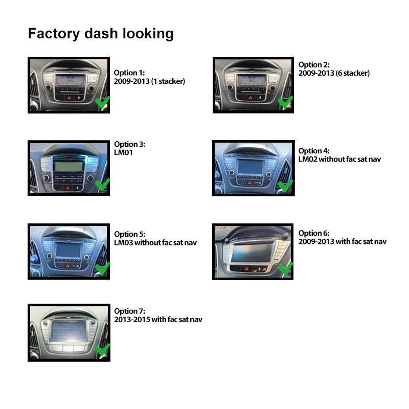 CAC F7HY9 Double DIN Fascia Kit for Hyundai IX-35