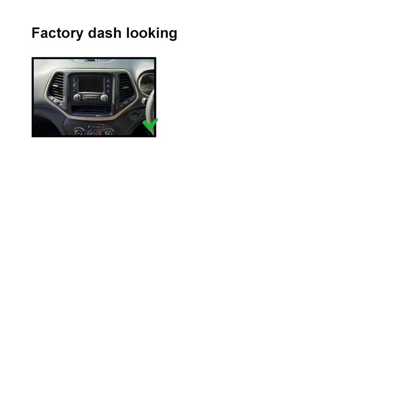 CAC FAJEEPCHEROKEESPORT2015ON7 (F7JP5) Facia Kit Compatible with Jeep Cherokee Sport KL 2015 Onwards Double DIN Fascia Panel Dash Plate - Black