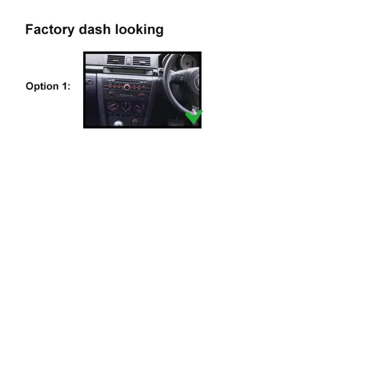 CAC FAMAZDA3200420097 (F7MA3) Facia Kit Compatible with Mazda 3 Axela BK 2004-2009 Double DIN Fascia Panel Dash Plate - Black