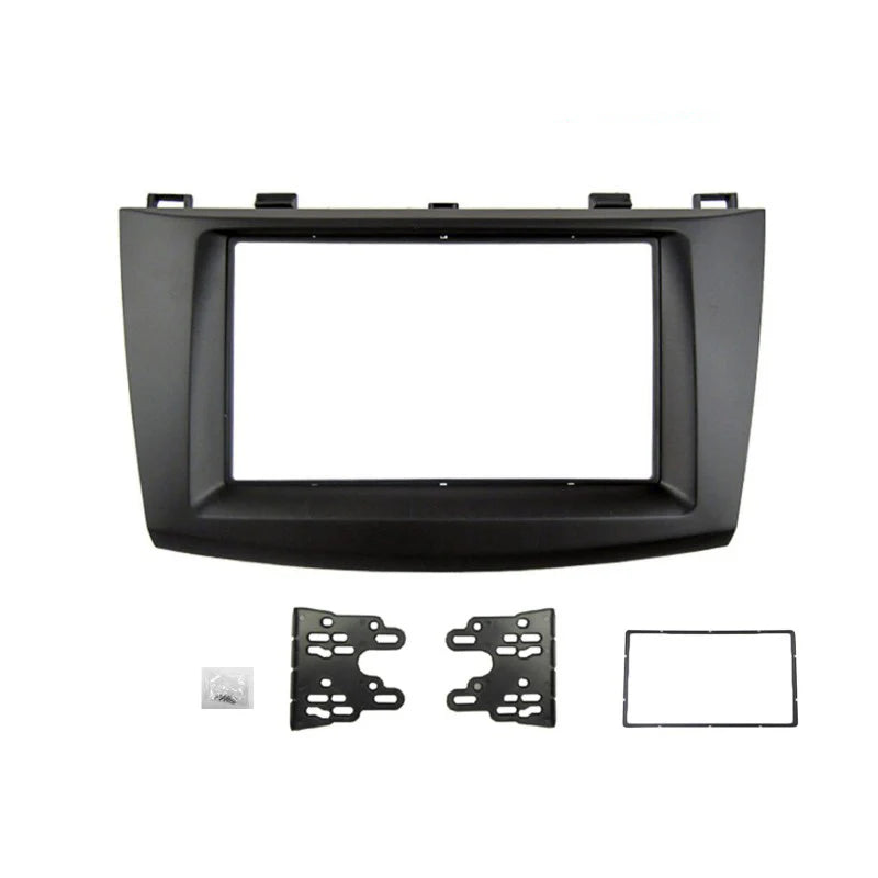 CAC FAMAZDA3200920137 (F7MA4) Facia Kit Compatible with Mazda 3 Axela BL 2009-2013 Double DIN Fascia Panel Dash Plate - Black