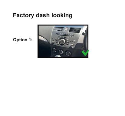 CAC FAMAZDA3200920137 (F7MA4) Facia Kit Compatible with Mazda 3 Axela BL 2009-2013 Double DIN Fascia Panel Dash Plate - Black