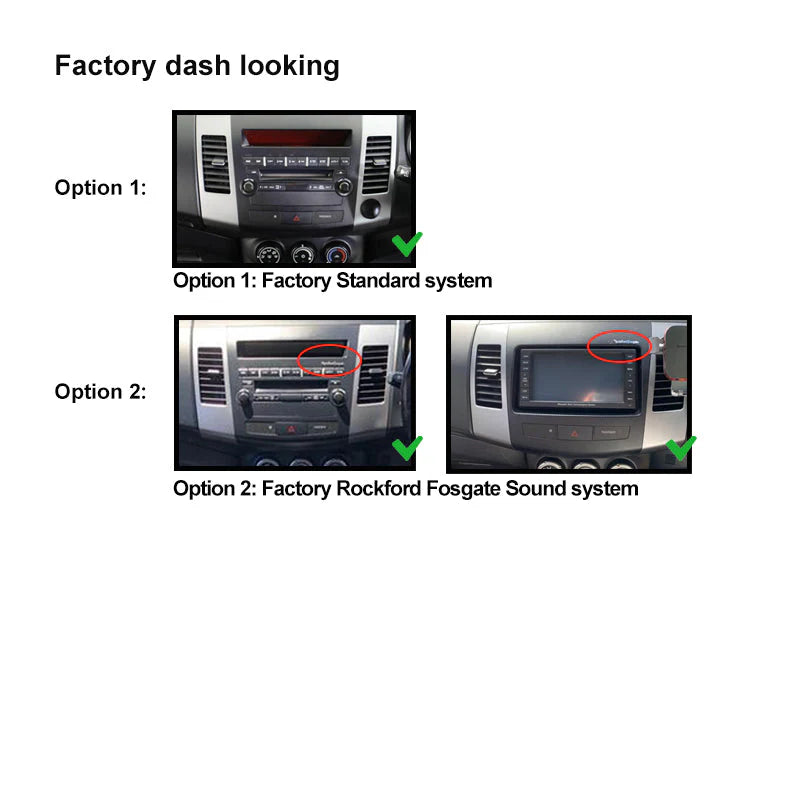CAC FAMITSUBISHIOUTLANDER200720127 (F7MT7) Double DIN Fascia Kit for Mitsubishi Outlander/Peugeot 4007 2007-2012