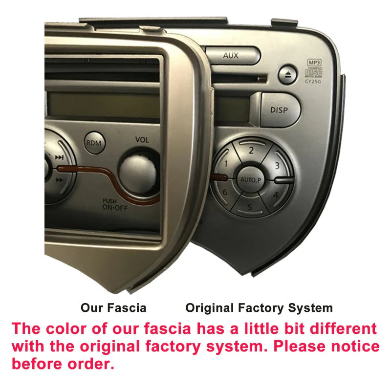 CAC FANISSANMICRA201120147 (F7NS4) Double DIN Fascia Kit for Nissan Micra 2011-2014
