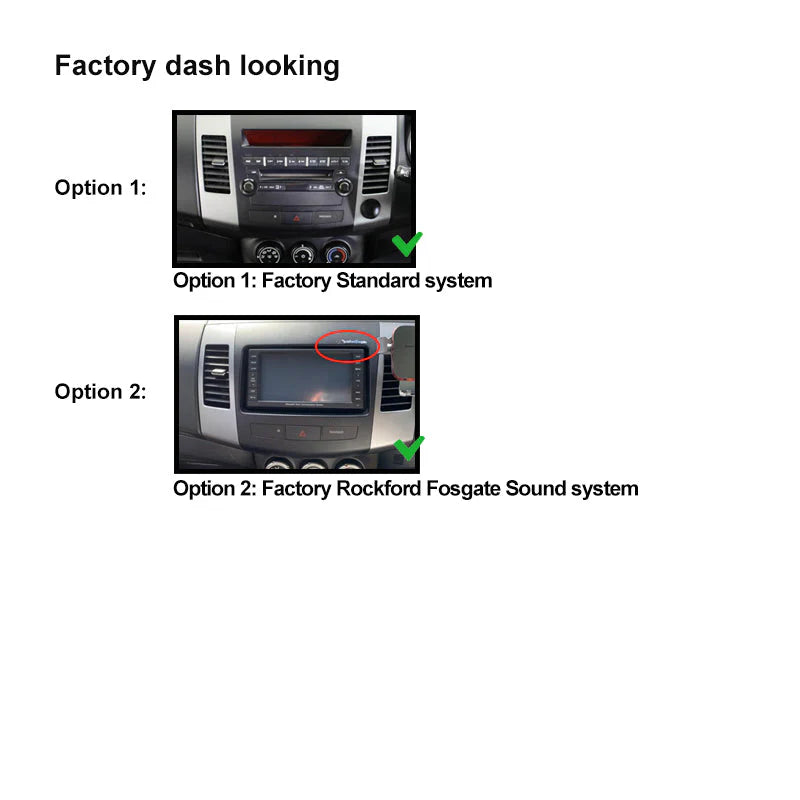 CAC FAPEUGEOT4007200920127 Double DIN Fascia Kit for Mitsubishi Outlander/Peugeot 4007 2007-2012